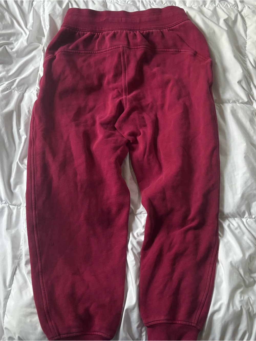 lululemon athletica HR Scuba Maroon Fleece Joggers